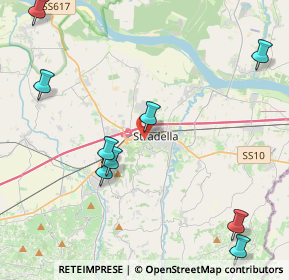 Mappa Via Rose, 27049 Stradella PV, Italia (6.76)