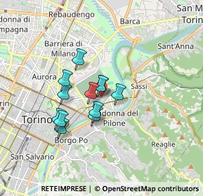 Mappa Lungo Dora Pietro Colletta, 10153 Torino TO, Italia (1.24917)