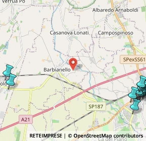 Mappa 27041 Barbianello PV, Italia (3.77846)