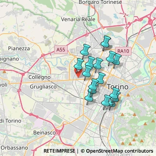 Mappa Piazza del Monastero, 10146 Torino TO, Italia (3.07176)