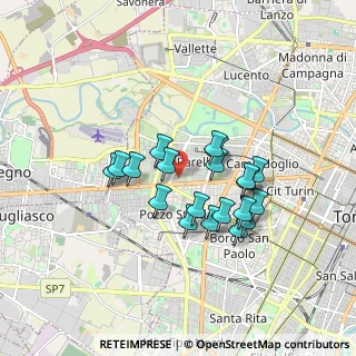 Mappa Piazza del Monastero, 10146 Torino TO, Italia (1.429)