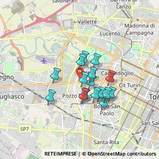 Mappa Piazza del Monastero, 10146 Torino TO, Italia (1.30438)