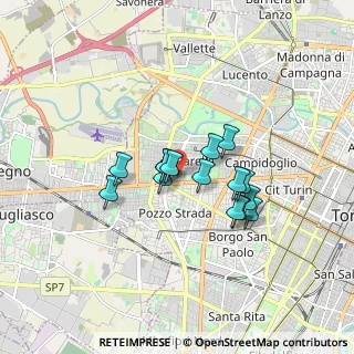 Mappa Piazza del Monastero, 10146 Torino TO, Italia (1.246)