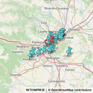 Mappa Piazza del Monastero, 10146 Torino TO, Italia (8.72778)
