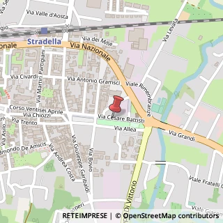 Mappa Via Mariano Allea Dallapè, 13, 27049 Stradella, Pavia (Lombardia)