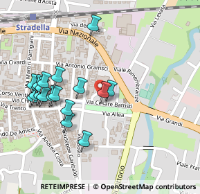 Mappa Via 99 Ostaggi, 27049 Stradella PV, Italia (0.2555)