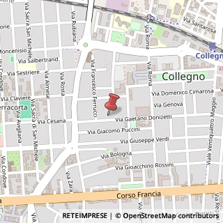 Mappa Via Gaetano Donizetti, 54, 10093 Collegno, Torino (Piemonte)