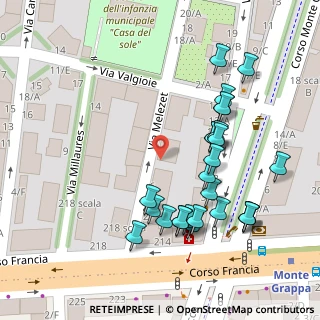 Mappa Via Melezet, 10146 Torino TO, Italia (0.06538)