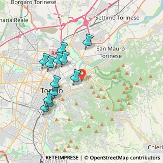 Mappa Via Verbano, 10153 Torino TO, Italia (3.61167)