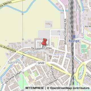 Mappa Via Gaspare Campo,  79, 45100 Rovigo, Rovigo (Veneto)