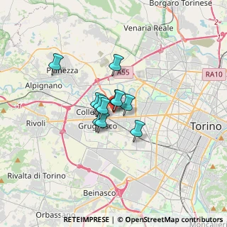 Mappa Via Carlo Donat Cattin, 10093 Collegno TO, Italia (1.80091)