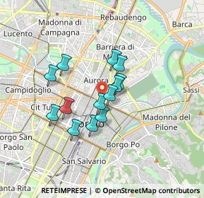 Mappa Via Giuseppe Genè, 10152 Torino TO, Italia (1.27846)