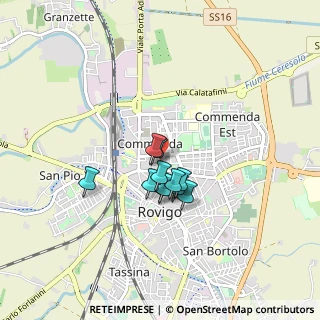Mappa Viale Buonarroti, 45100 Rovigo RO, Italia (0.56364)
