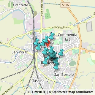 Mappa Viale Buonarroti, 45100 Rovigo RO, Italia (0.596)