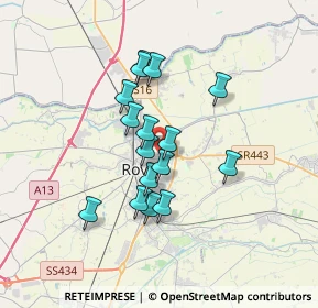 Mappa Via Antonio Riccoboni, 45100 Rovigo RO, Italia (2.7425)