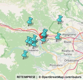 Mappa 10050 Avigliana TO, Italia (4.92455)