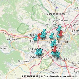 Mappa Viale Carrù, 10098 Rivoli TO, Italia (6.926)