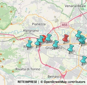 Mappa Viale Carrù, 10098 Rivoli TO, Italia (4.05091)