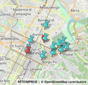 Mappa Largo Regio Parco, 10153 Torino TO, Italia (1.43333)