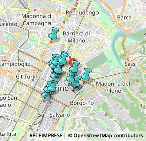 Mappa Largo Regio Parco, 10153 Torino TO, Italia (1.20059)