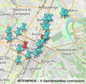 Mappa Largo Regio Parco, 10153 Torino TO, Italia (1.8055)