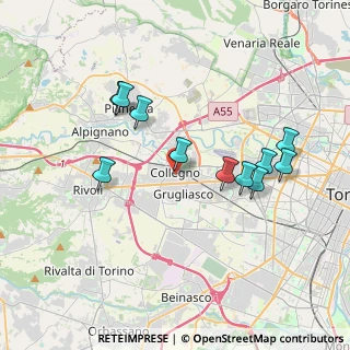 Mappa Via Tiziano, 10093 Collegno TO, Italia (3.59818)
