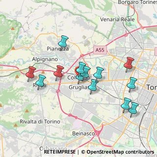 Mappa Via Tiziano, 10093 Collegno TO, Italia (3.56462)