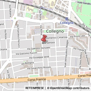 Mappa Via Roma, 54, 10093 Collegno, Torino (Piemonte)