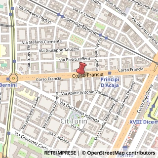 Mappa Corso Francia, 21, 10138 Torino, Torino (Piemonte)