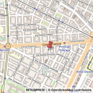 Mappa Via Pietro Bagetti, 20, 10138 Torino, Torino (Piemonte)