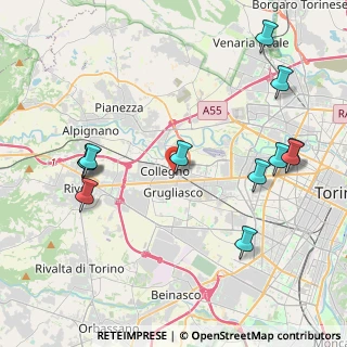 Mappa Via XX Settembre, 10093 Collegno TO, Italia (4.83333)