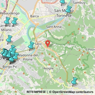 Mappa Torino, 10132 Torino TO, Italia (3.7105)