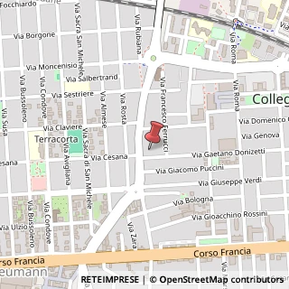 Mappa Via Gaetano Donizetti, 68, 10093 Collegno, Torino (Piemonte)