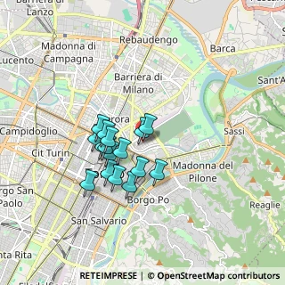 Mappa Via Modena, 10153 Torino TO, Italia (1.32813)
