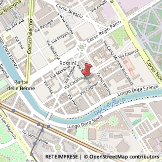 Mappa Via Catania, 24, 10153 Torino, Torino (Piemonte)