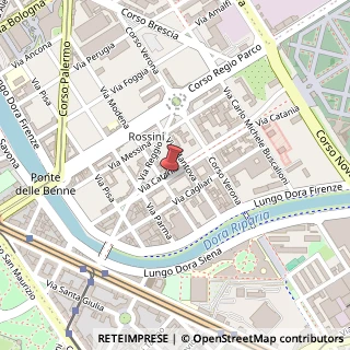 Mappa Via Catania, 18, 10153 Torino, Torino (Piemonte)
