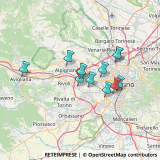 Mappa Via Avigliana, 10093 Collegno TO, Italia (5.90909)