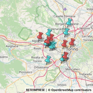 Mappa Via Avigliana, 10093 Collegno TO, Italia (4.96875)