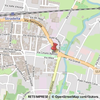 Mappa Via Cesare Battisti, 100, 27049 Stradella, Pavia (Lombardia)
