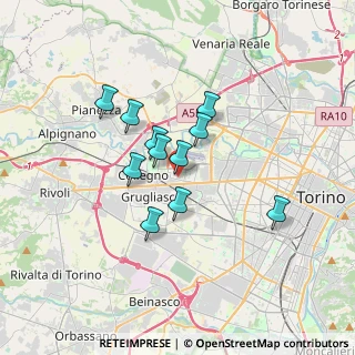 Mappa Via Edmondo De Amicis, 10093 Collegno TO, Italia (2.61091)
