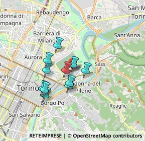 Mappa Lungo dora colletta N°, 10153 Torino TO, Italia (1.24917)