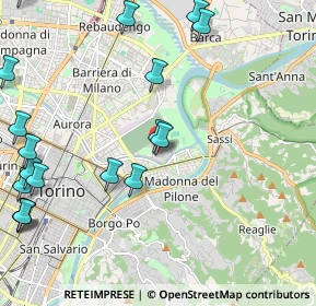 Mappa Lungo dora colletta N°, 10153 Torino TO, Italia (2.88778)