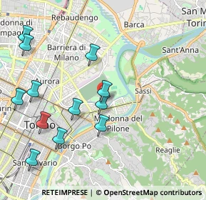 Mappa Lungo dora colletta N°, 10153 Torino TO, Italia (2.2875)