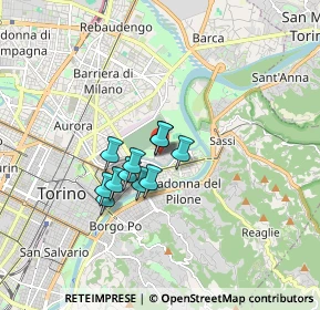 Mappa Lungo dora colletta N°, 10153 Torino TO, Italia (1.14545)