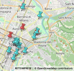 Mappa Lungo dora colletta N°, 10153 Torino TO, Italia (2.45563)