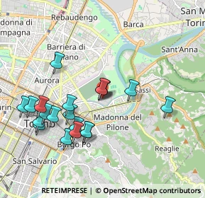Mappa Lungo dora colletta N°, 10153 Torino TO, Italia (1.9345)