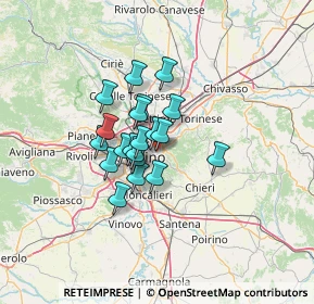 Mappa Lungo dora colletta N°, 10153 Torino TO, Italia (8.5095)