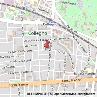 Mappa Via Gaetano Donizetti, 3, 10093 Collegno, Torino (Piemonte)