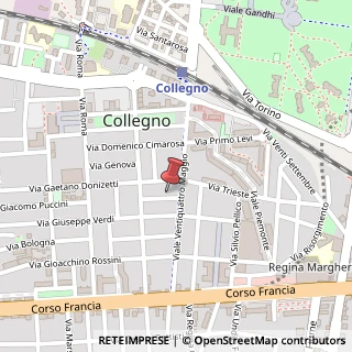 Mappa Via Juvarra, 2, 10093 Collegno, Torino (Piemonte)