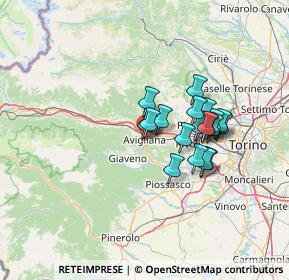 Mappa Via San Pietro, 10051 Avigliana TO, Italia (10.507)